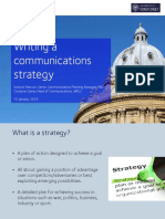 Writing A Communications Strategy (18.02.16)