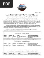 Download 2017 NCAA First Round Tip Times  by wusa9 SN341754024 doc pdf