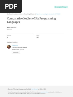 Comparative Studies of Six Programming Languages