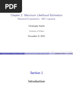 Chapter 2: Maximum Likelihood Estimation: Advanced Econometrics - HEC Lausanne