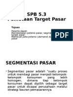 MB 5.3 Pemetaan Target Pasar