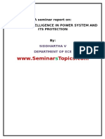 Seminar Report on AI in Power System Protection