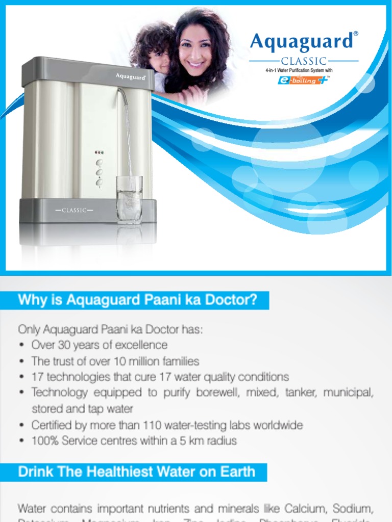 Aquaguard Compact UserManual | PDF | Water Purification | Kilogram