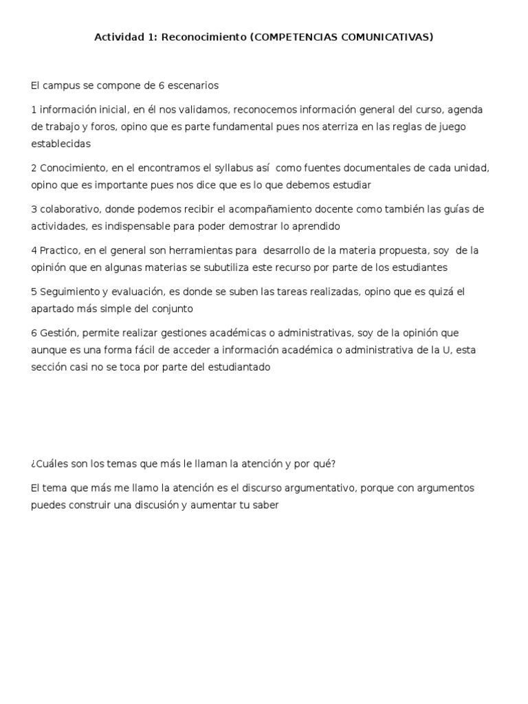 Actividad 1 | PDF | Crecimiento personal y profesional