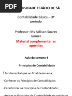 Aula 4 - Princípios de Contabilidade