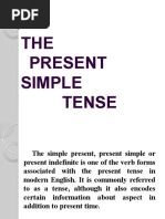 The Present Simple Tense