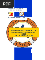 Reglamento Interno de Evaluación Académica -2015 FDA