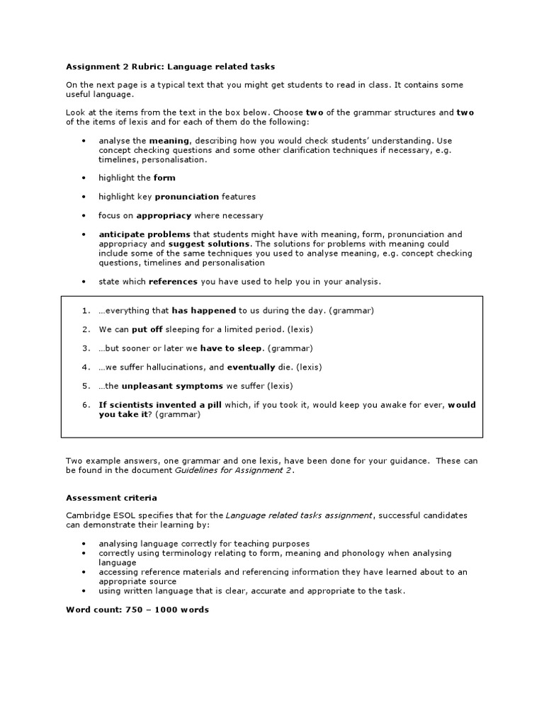 Language Analysis for Teaching Tasks | PDF | Linguistics | Human ...