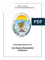 Anexo Carta Orgánica Municipalidad de Mocoreta- 06-08-2012