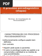 Aula 2 o Processo de Psicodiagnostico