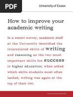 How To Improve Your Academic Writing 2009