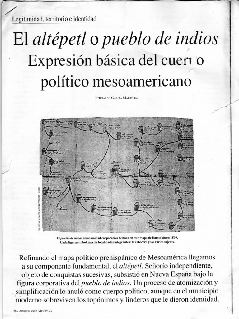 El Altepetl o Pueblo de Indios PDF PDF Mesoamérica Náhuatl