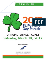 Official Parade Packet: St. Patrick's Day Parade