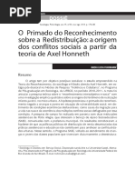 O Primado Do Reconhecimento