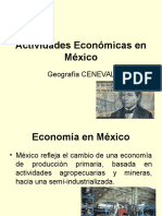 Actividades Económicas en México - Geografía