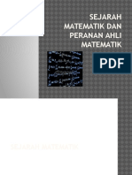 Sejarah Matematik &amp Peranan Ahli Matematik