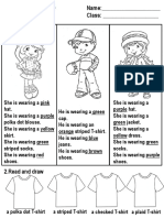 CLOTHES Worksheet PDF