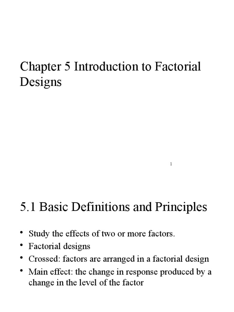 Introduction to Factorial Designs | PDF | Analysis Of Variance | Errors ...