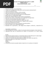 examen extraordinario de EDUCACION FISICA 2°