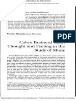 Thought and Feeling in The Study of Music 2