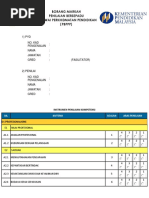 Borang Markah Penilaian Bersepadau Fasilitator SIP+SISC+