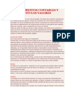 Documentos Contables y Titulos Valores