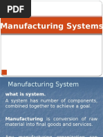 1 Introduction To Manufacturing Systems