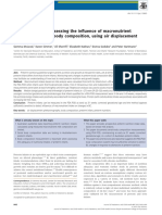 Feasibility Study Assessing the Inﬂuence of Macronutrient Intakes on Preterm Body Composition, Using Air Displacement Plethysmography