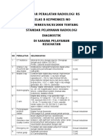 Standar Peralatan Radiologi Rs Kelas B