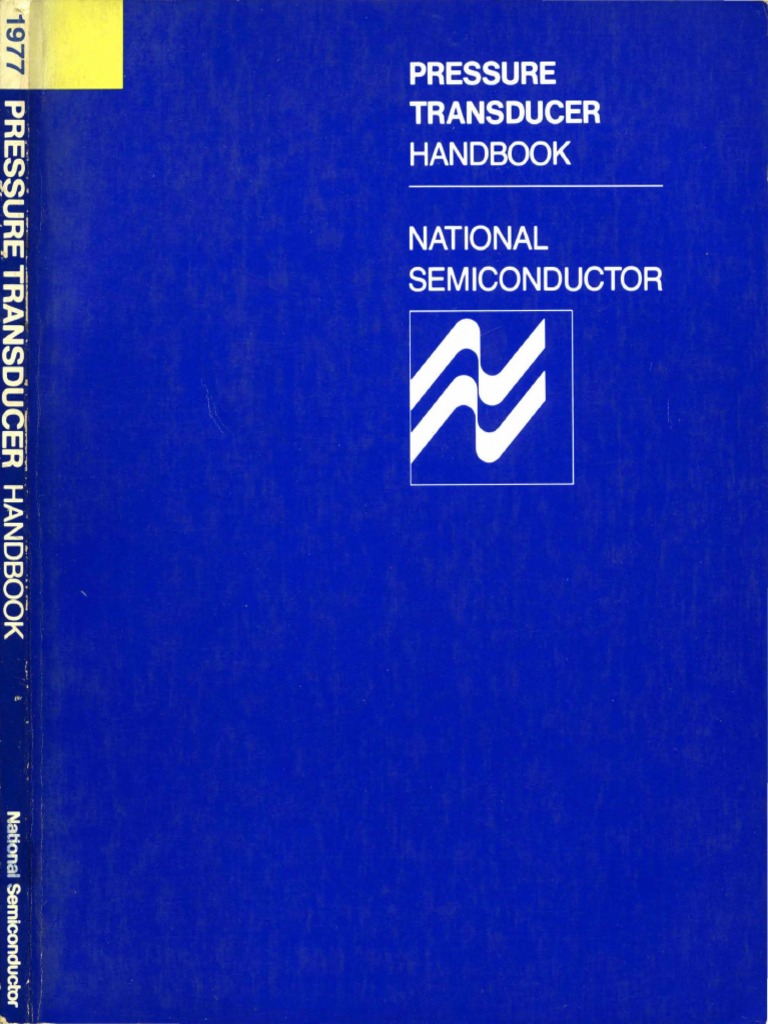 1977 National Pressure Transducer Handbook PDF Amplifier Pounds