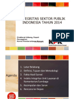 Integritas Sektor Publik 2014