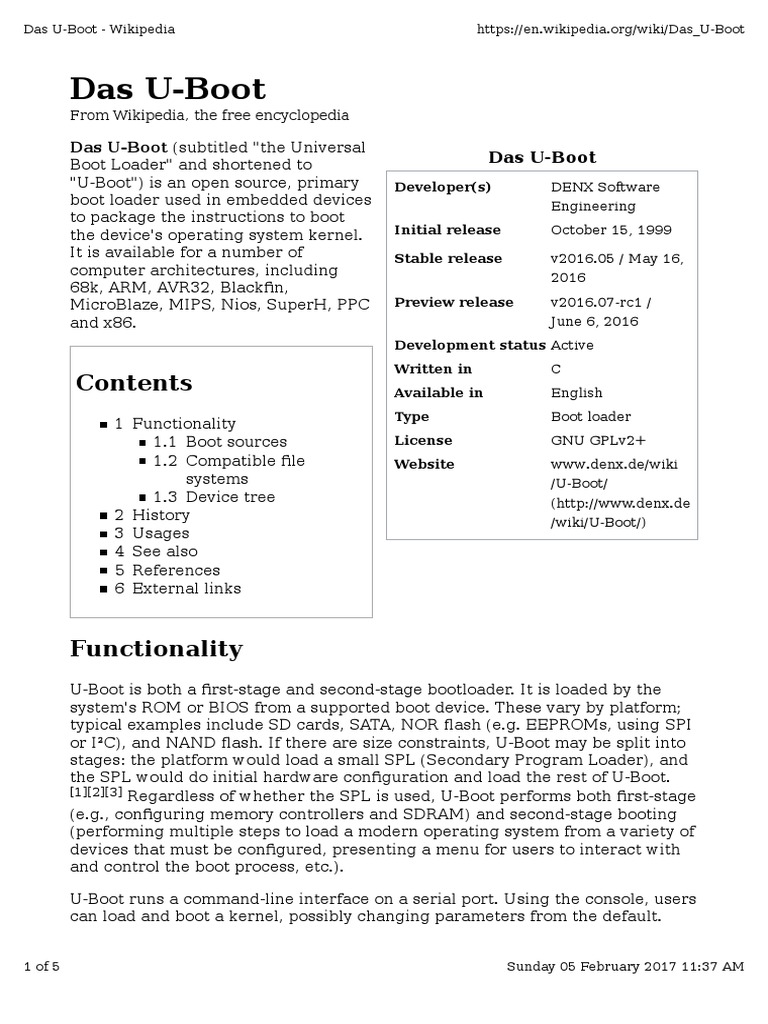 U Boot PDF | PDF
