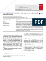 Noise Adaptive Super Resolution From Single Image Via Non Local Mean and Sparse Representation 2017 Signal Processing