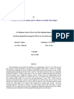 A Preliminary Study of Sixty Four Pilot Sighting Reports Involving EM Effects On Aircrafts