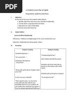 A Detailed Lesson Plan in English Prepared By: Jaydel Ira Dela Rosa