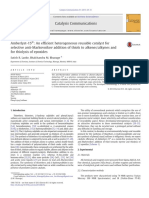 Catalysis Communications: Satish R. Lanke, Bhalchandra M. Bhanage