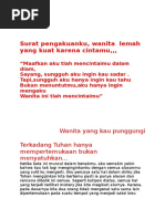 Surat Untukmu Puisi