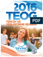 2016 TEOG Tercih Ve Yerleştirme Rehberi