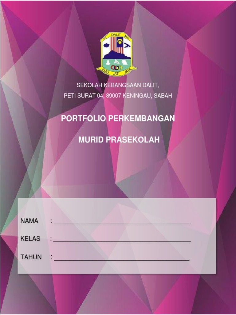 Portfolio Murid Prasekolah Pdf