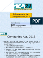 MCA21 - Companies Act 2013 Eforms
