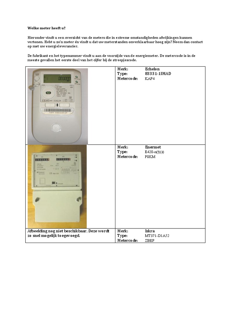 Electricity Meters - Study | PDF