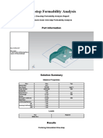 One-Step Formability Analysis: Part Information