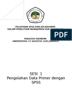 Pengolahan Data Primer