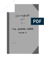 The Burma Code Vol-9