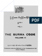 The Burma Code Vol-3