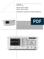 Advantest R3132, R3162 Spectrum Analyzer Data Sheet PDF