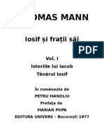 Thomas Mann - Iosif Și Frații Săi - Vol I