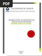 Normas Para Elaboracao de Projetos de Pesquisa