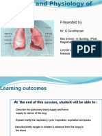 Anatomy and Physiology of Lung