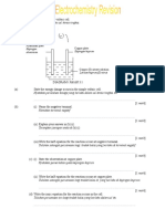 Revision Electrochemistry